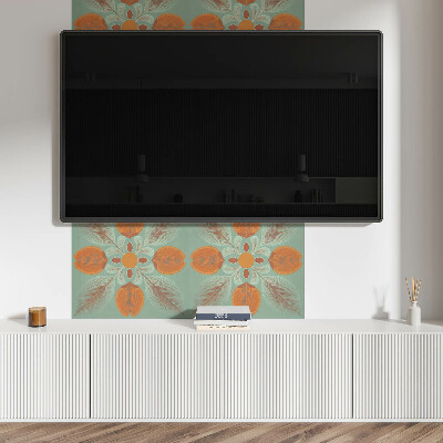 Samolepiaci panel na stenu Kvetinový motív s listami