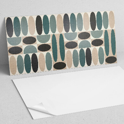 Obdĺžnikový panel na stenu Oválne tvary v atraktívnej forme