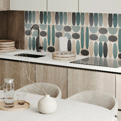 Obdĺžnikový panel na stenu Oválne tvary v atraktívnej forme