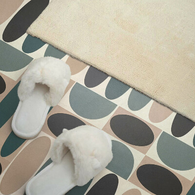 Obdĺžnikový panel na stenu Oválne tvary v atraktívnej forme