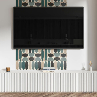 Obdĺžnikový panel na stenu Oválne tvary v atraktívnej forme