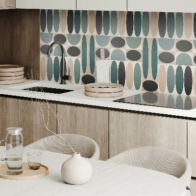 Obdĺžnikový panel na stenu Oválne tvary v atraktívnej forme