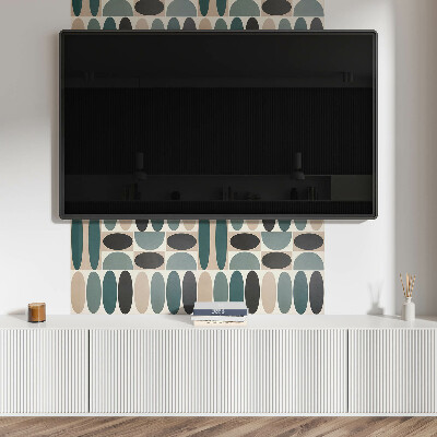 Obdĺžnikový panel na stenu Oválne tvary v atraktívnej forme