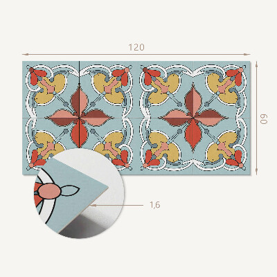 Obdĺžnikový stenový panel Kvetinový motív s jemnými akcentmi