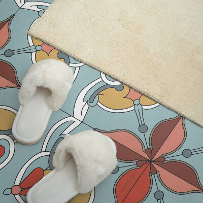 Obdĺžnikový stenový panel Kvetinový motív s jemnými akcentmi