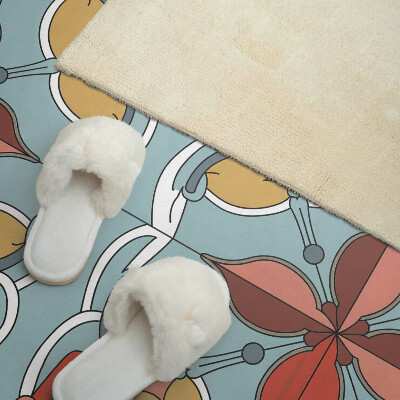 Obdĺžnikový stenový panel Kvetinový motív s jemnými akcentmi