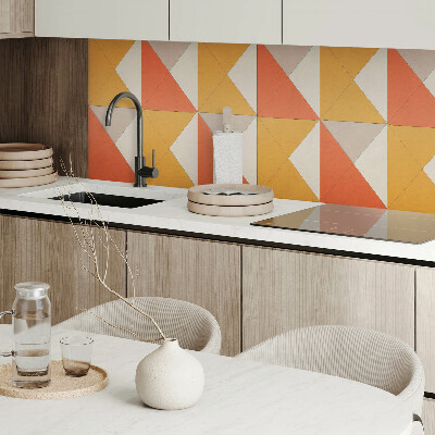 Samolepiaci panel na stenu Trojuholníkové vzory v harmonickom usporiadaní