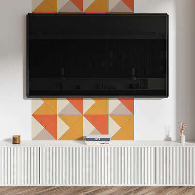 Samolepiaci panel na stenu Trojuholníkové vzory v harmonickom usporiadaní