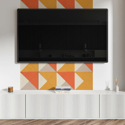 Samolepiaci panel na stenu Trojuholníkové vzory v harmonickom usporiadaní