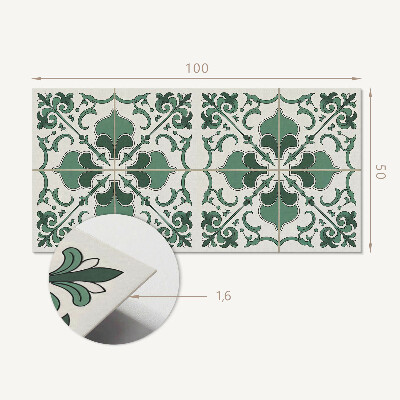 Obdĺžnikový stenový panel Štýlový rastlinný motív