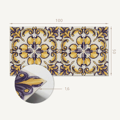 Samolepiaci panel na stenu Kvetinový vzor v celej svojej kráse