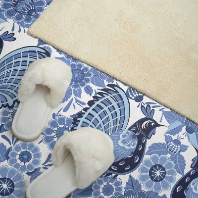 Obdĺžnikový panel na stenu Motív vtákov a kvetov