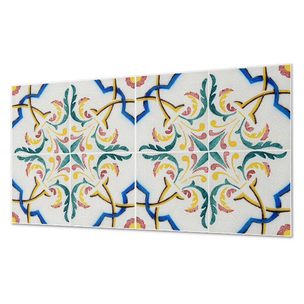 Obdĺžnikový stenový panel Rastlinné ozdoby v elegantnom štýle