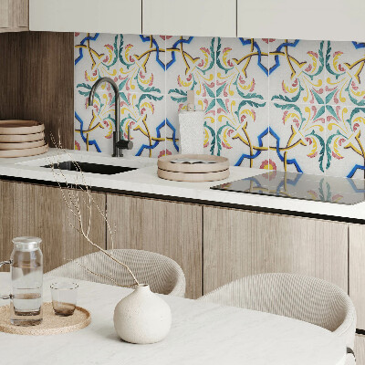 Obdĺžnikový stenový panel Rastlinné ozdoby v elegantnom štýle