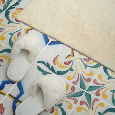 Obdĺžnikový stenový panel Rastlinné ozdoby v elegantnom štýle