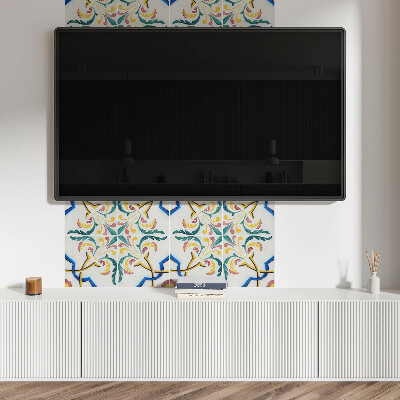 Obdĺžnikový stenový panel Rastlinné ozdoby v elegantnom štýle