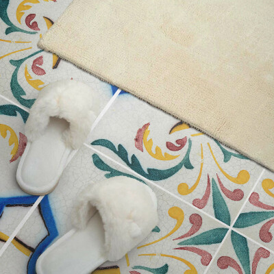 Obdĺžnikový stenový panel Rastlinné ozdoby v elegantnom štýle