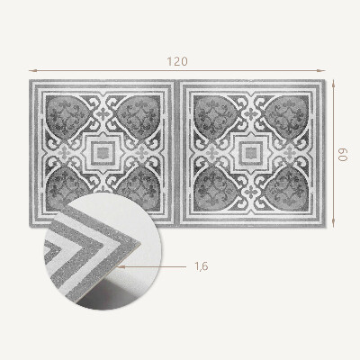 Obdĺžnikový panel na stenu Ornamenty v harmonickej symetrii