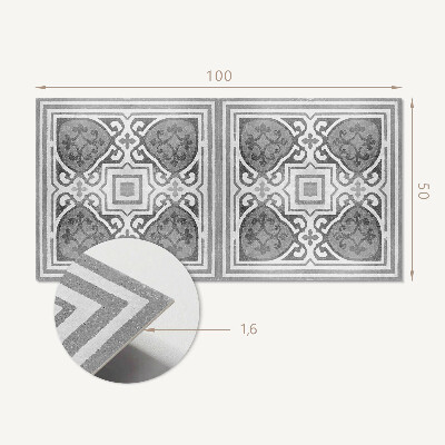 Obdĺžnikový panel na stenu Ornamenty v harmonickej symetrii