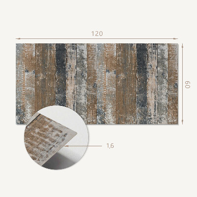 Samolepiaci panel na stenu Prírodné dosky v minimalistickom dizajne