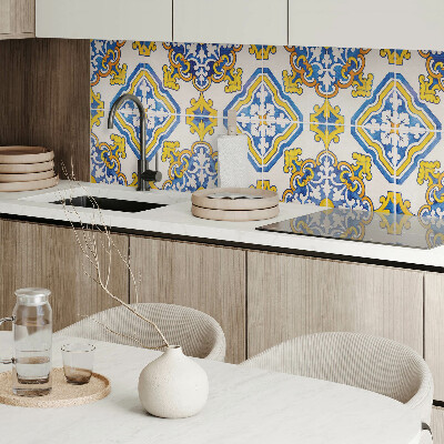 Obdĺžnikový stenový panel Kvetinová mozaika v umeleckom štýle