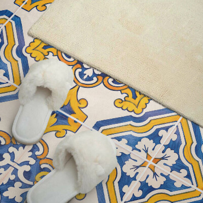 Obdĺžnikový stenový panel Kvetinová mozaika v umeleckom štýle