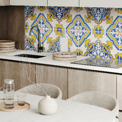 Obdĺžnikový stenový panel Kvetinová mozaika v umeleckom štýle