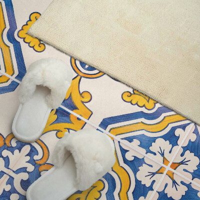 Obdĺžnikový stenový panel Kvetinová mozaika v umeleckom štýle