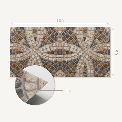 Samolepiaci panel na stenu Mozaikové usporiadanie vo väzbách