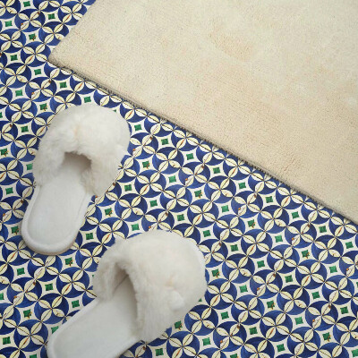 Obdĺžnikový panel na stenu Kachľový geometrický motív