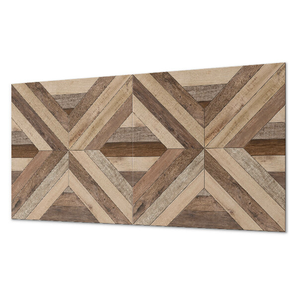 Obdĺžnikový stenový panel Drevené panely v abstraktnom štýle