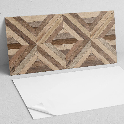 Obdĺžnikový stenový panel Drevené panely v abstraktnom štýle