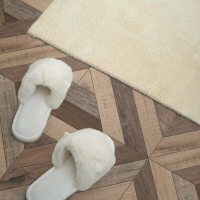 Obdĺžnikový stenový panel Drevené panely v abstraktnom štýle