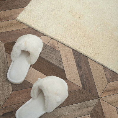 Obdĺžnikový stenový panel Drevené panely v abstraktnom štýle