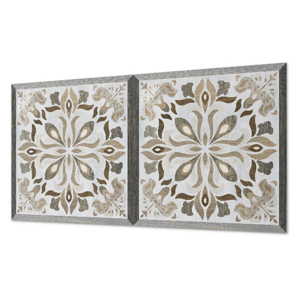 Samolepiaci panel na stenu Symetrický kvetinový motív