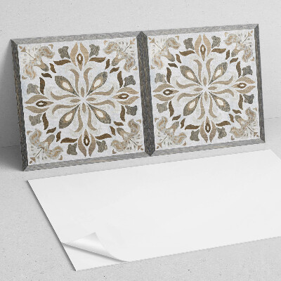 Samolepiaci panel na stenu Symetrický kvetinový motív