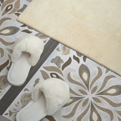 Samolepiaci panel na stenu Symetrický kvetinový motív