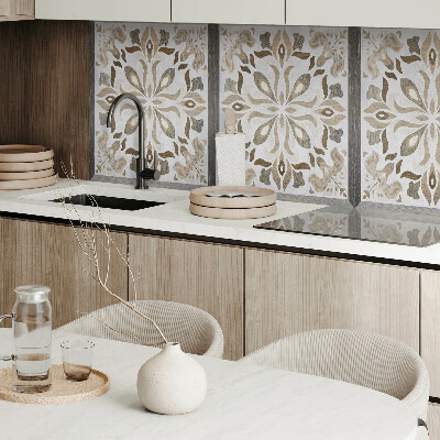 Samolepiaci panel na stenu Symetrický kvetinový motív