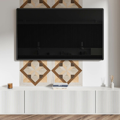 Obdĺžnikový panel na stenu Tvary v geometrickom štvorci