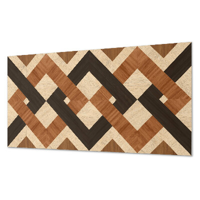 Obdĺžnikový panel na stenu Geometrický drevený motív