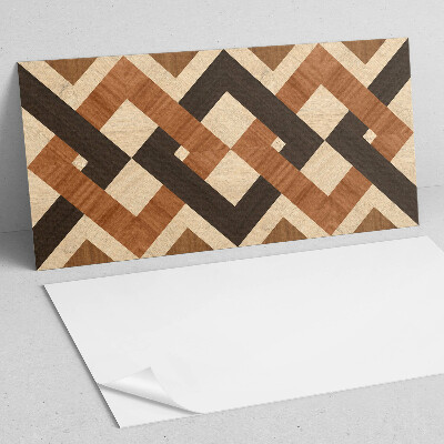 Obdĺžnikový panel na stenu Geometrický drevený motív