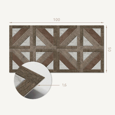Obdĺžnikový panel na stenu Geometria prírodných štruktúr