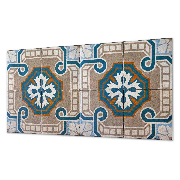 Obdĺžnikový stenový panel Mozaikový vzor s ozdobnými motívmi