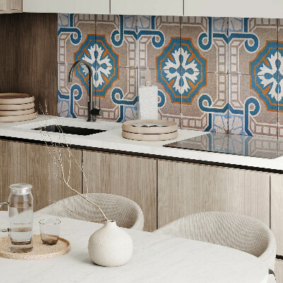 Obdĺžnikový stenový panel Mozaikový vzor s ozdobnými motívmi