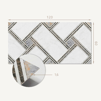Samolepiaci panel na stenu Konštrukcia geometrických čiar