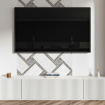 Samolepiaci panel na stenu Konštrukcia geometrických čiar