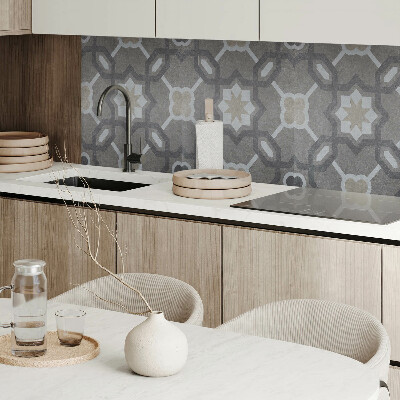 Obdĺžnikový stenový panel Vzor dlaždíc v geometrickom štýle