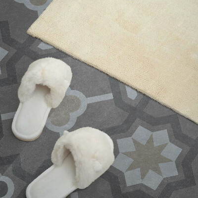 Obdĺžnikový stenový panel Vzor dlaždíc v geometrickom štýle