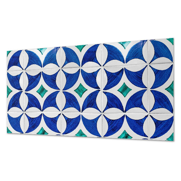 Obdĺžnikový panel na stenu Vzory dlaždíc v geometrickom štýle