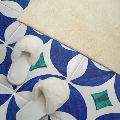 Obdĺžnikový panel na stenu Vzory dlaždíc v geometrickom štýle